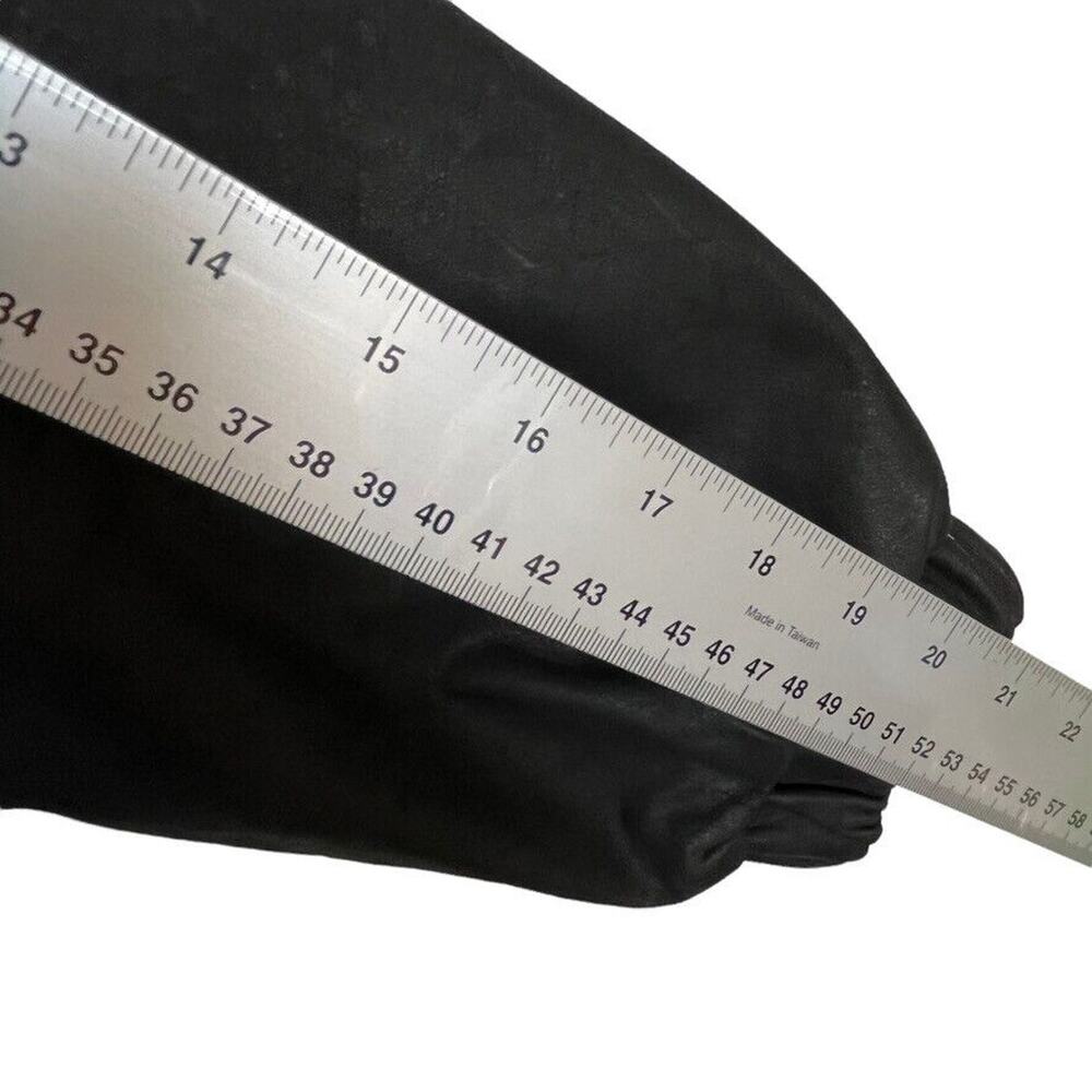 80s Patchwork Leather Jacket Black Oversized Wome… - image 6